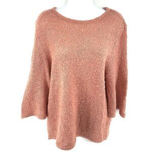 The Fifth Label blush pink peach sweater half flare sleeve EUC XS